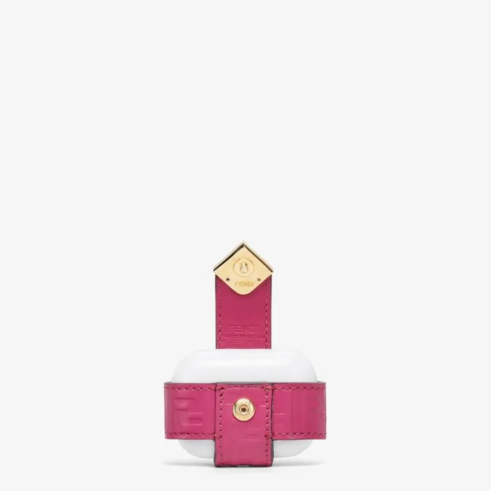 Woman Fuchsia Leather Charm Pink Fendi Tech And Lifestyle Accessories