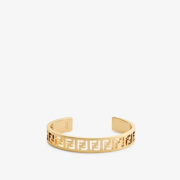 Woman GoldColoured Metal Bracelet Gold Fendi Bracelets