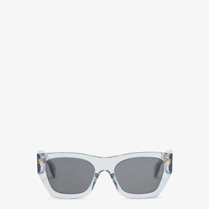 Woman Light Blue Acetate Sunglasses Light Blue Fendi Sunglasses