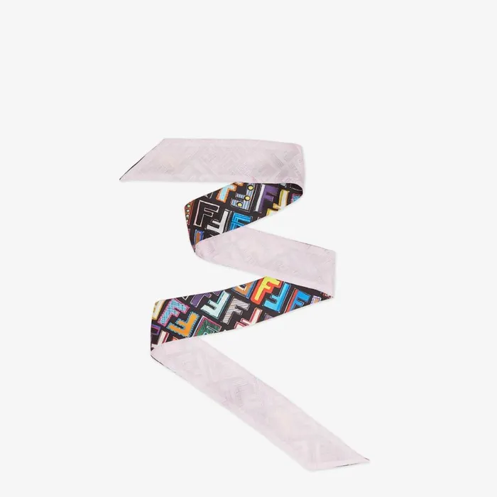 Woman Multicolour Silk Bandeau Black Fendi Hair Accessories