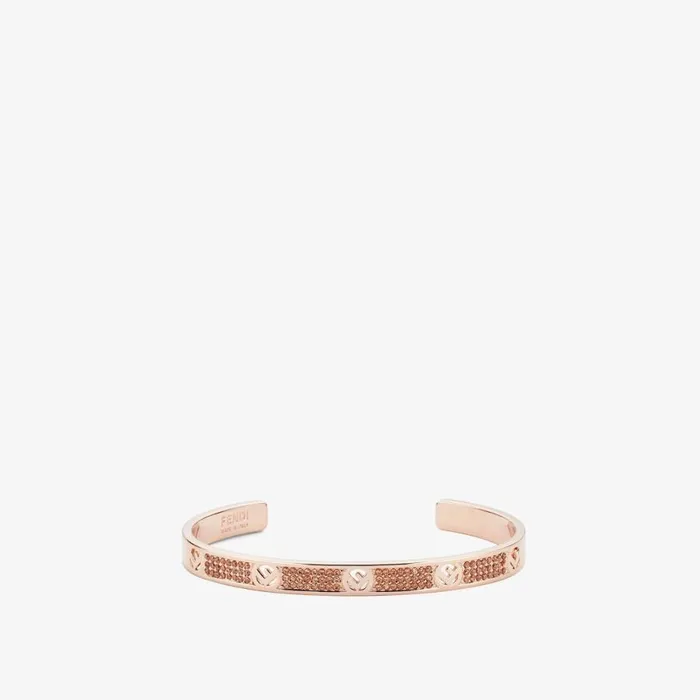 Woman PinkGoldColoured Bracelet Pink Fendi Bracelets