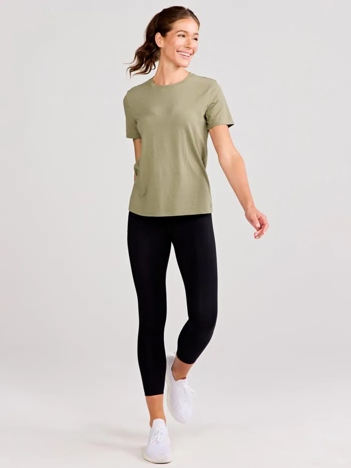 Women All Day Short Sleeve TShirt Tasc Performance Yoga Studio
