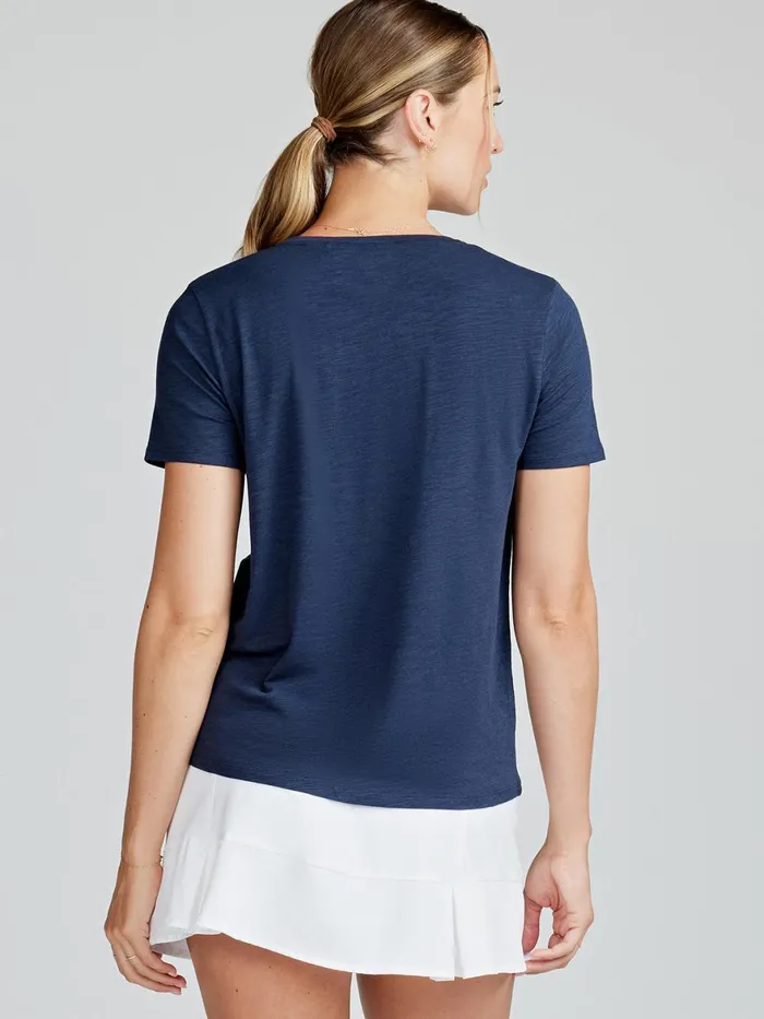 Women All Day VNeck TShirt 8211 Notre Dame Tasc Performance Short Sleeve TShirts Polos