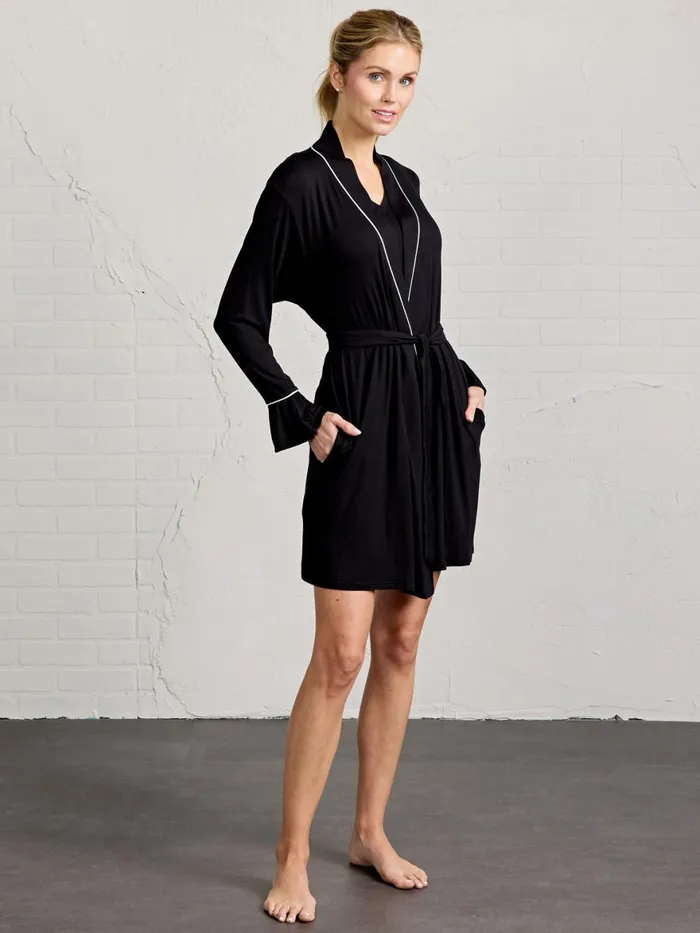 Women Bamboo Silk Robe Tasc Performance Lounge