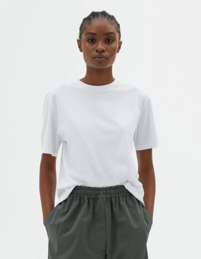 Women Boys T Shirt White Margaret Howell Sportswear