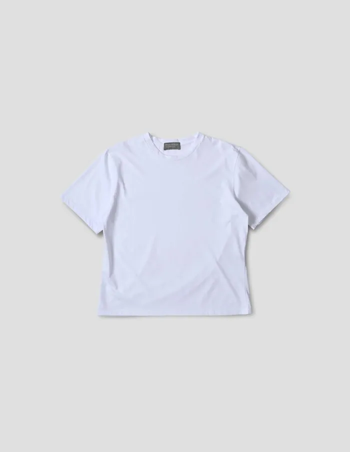 Women Boys T Shirt White Margaret Howell Sportswear