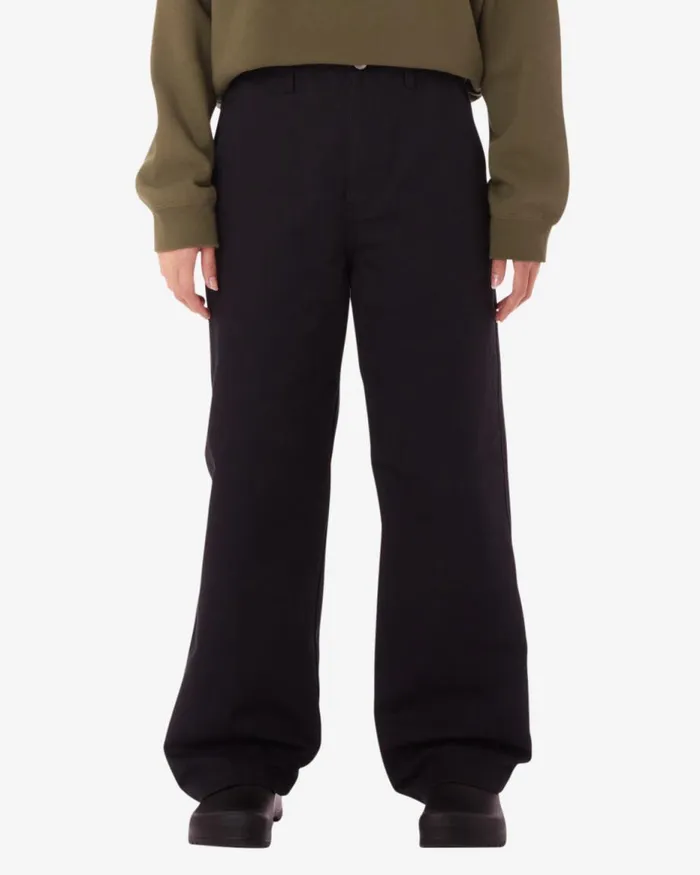 Women BRIGHTON CARPENTER PANT Black OBEY Clothing BOTTOMS