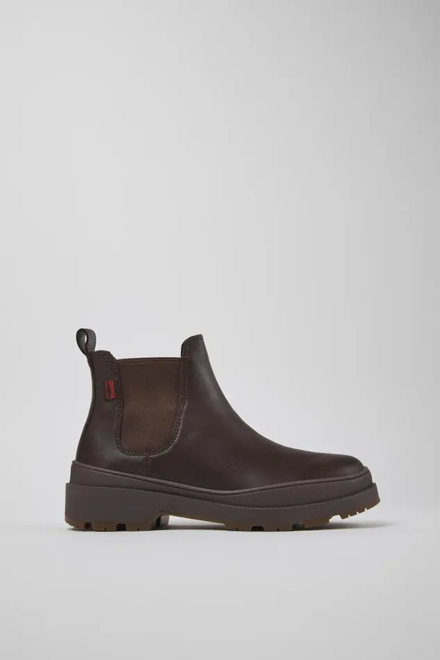 Women Camper Ankle Boots Brutus Trek HYDROSHIELD MICHELIN Brown Leather Ankle Boots Women Camper Ankle Boots Brutus Trek HYDROSHIELD MICHELIN Brown Leather Ankle Boots