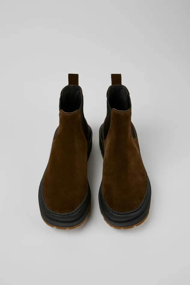 Women Camper Ankle Boots Brutus Trek MICHELIN Brown Nubuck Ankle Boots Women Camper Ankle Boots Brutus Trek MICHELIN Brown Nubuck Ankle Boots
