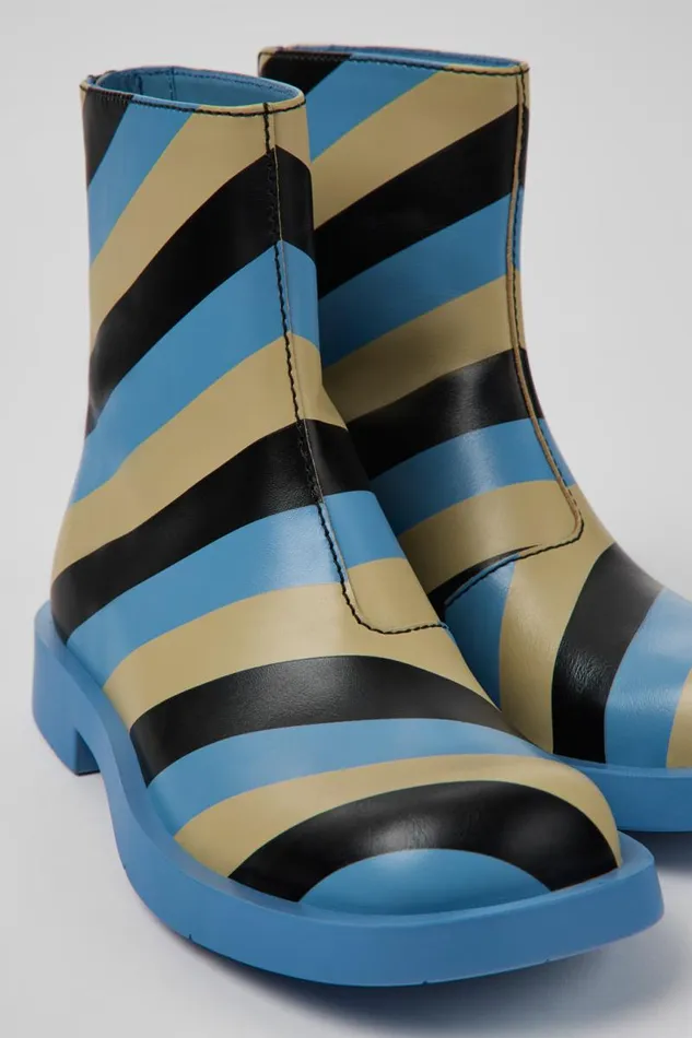 Women Camper Ankle Boots MIL 1978 Multicolored Leather Ankle Boots