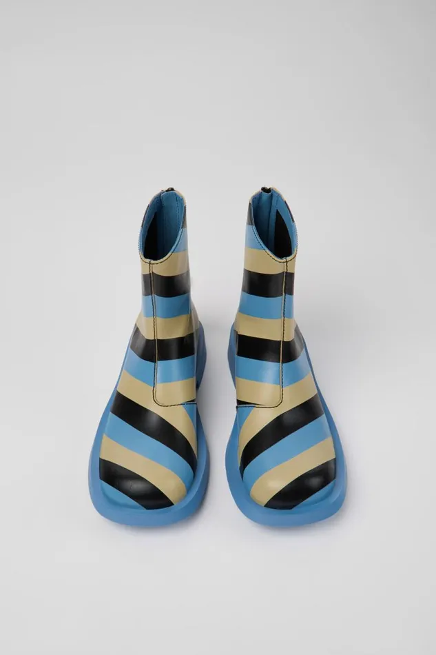 Women Camper Ankle Boots MIL 1978 Multicolored Leather Ankle Boots Women Camper Ankle Boots MIL 1978 Multicolored Leather Ankle Boots
