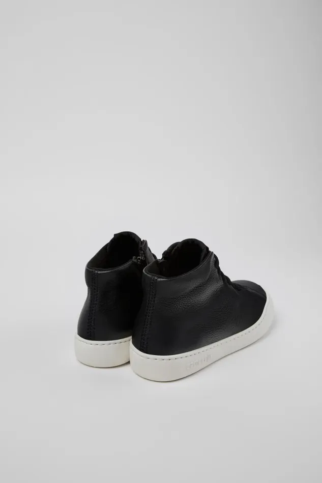 Women Camper Ankle Boots Peu Touring Black Leather Ankle Boots