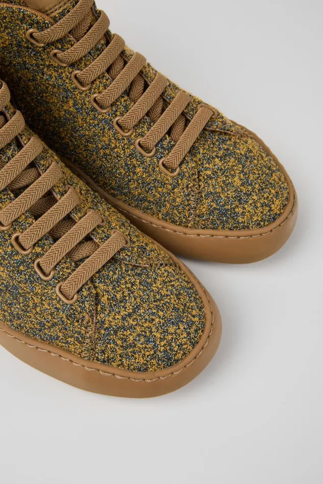 Women Camper Ankle Boots Peu Touring Multicolored Textile Ankle Boots