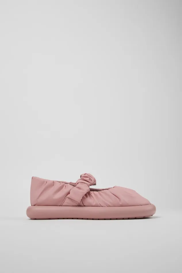 Women Camper Ballerinas Onda Pink Textile Mary Jane