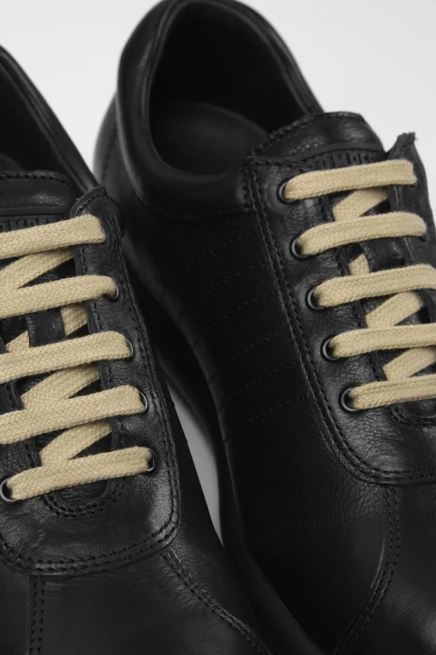 Women Camper Casual Shoes Pelotas Iconic Black Shoe