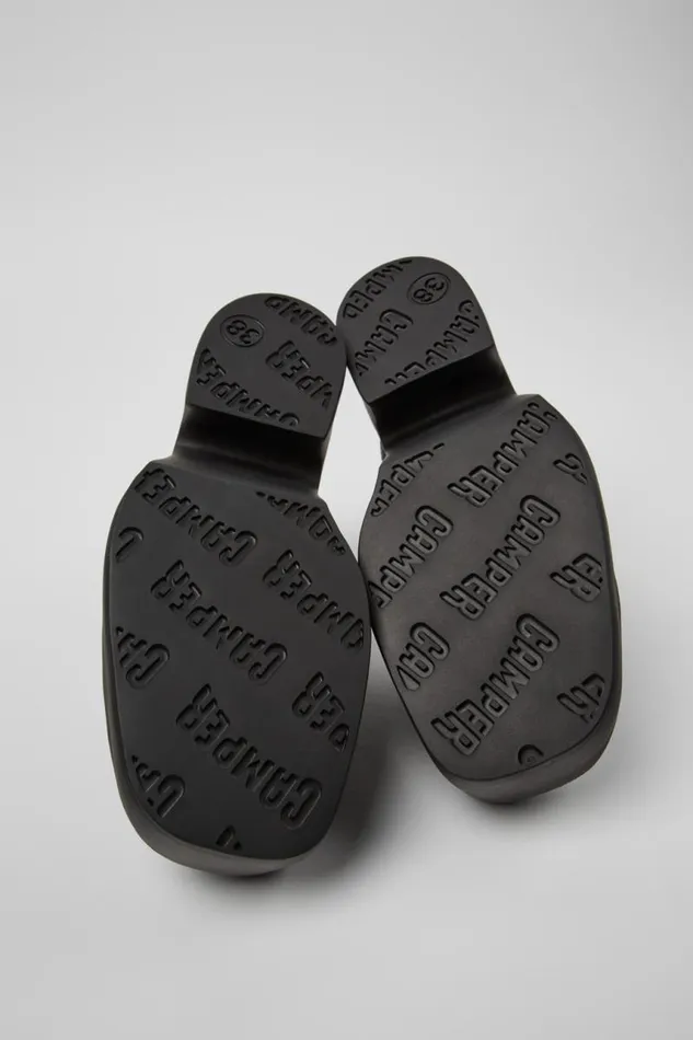 Women Camper Formal Shoes Billie Black Leather Clogs