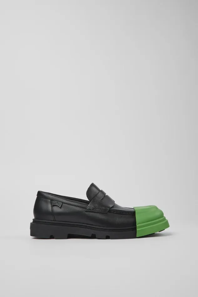 Women Camper Formal Shoes Junction Black Leather Loafer Women Camper Formal Shoes Junction Black Leather Loafer