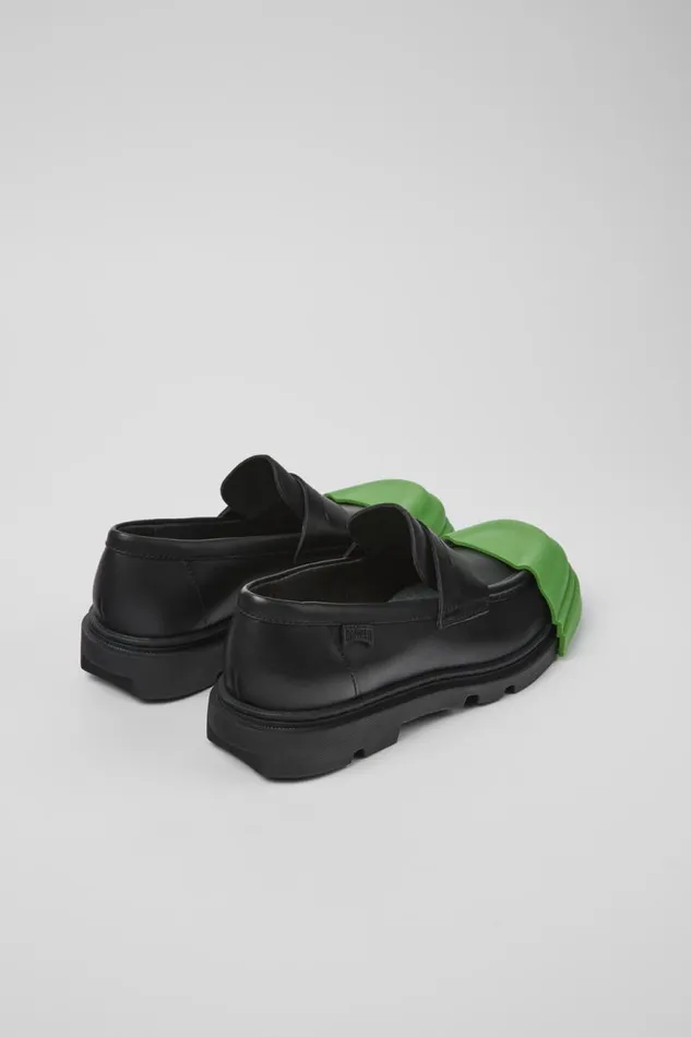 Women Camper Formal Shoes Junction Black Leather Loafer Women Camper Formal Shoes Junction Black Leather Loafer