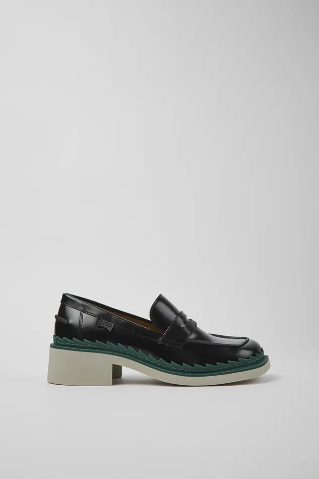 Women Camper Formal Shoes Taylor Black Leather Loafers Women Camper Formal Shoes Taylor Black Leather Loafers
