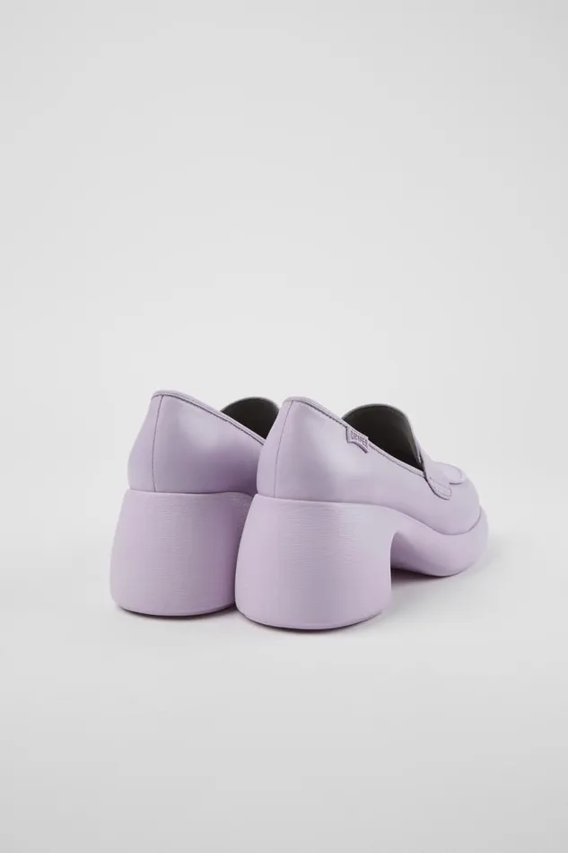 Women Camper Formal Shoes Thelma Purple Leather Loafer Women Camper Formal Shoes Thelma Purple Leather Loafer