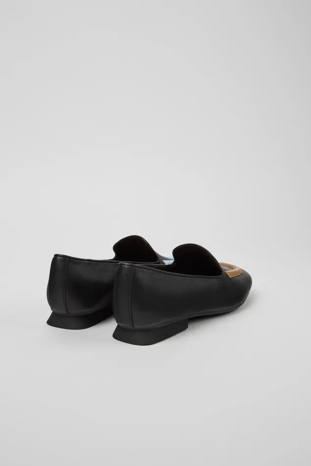 Women Camper Formal Shoes Twins Black Leather Ballerinas Women Camper Formal Shoes Twins Black Leather Ballerinas