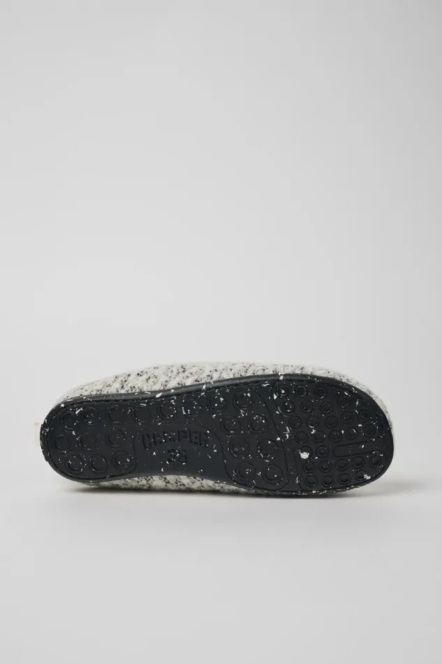 Women Camper Non Leather Shoes Wabi White And Black Slippers Women Camper Non Leather Shoes Wabi White And Black Slippers