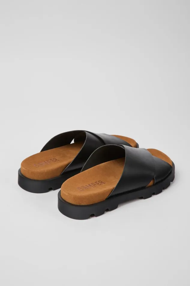 Women Camper Sandals Brutus Sandal Black Leather Sandals Women Camper Sandals Brutus Sandal Black Leather Sandals