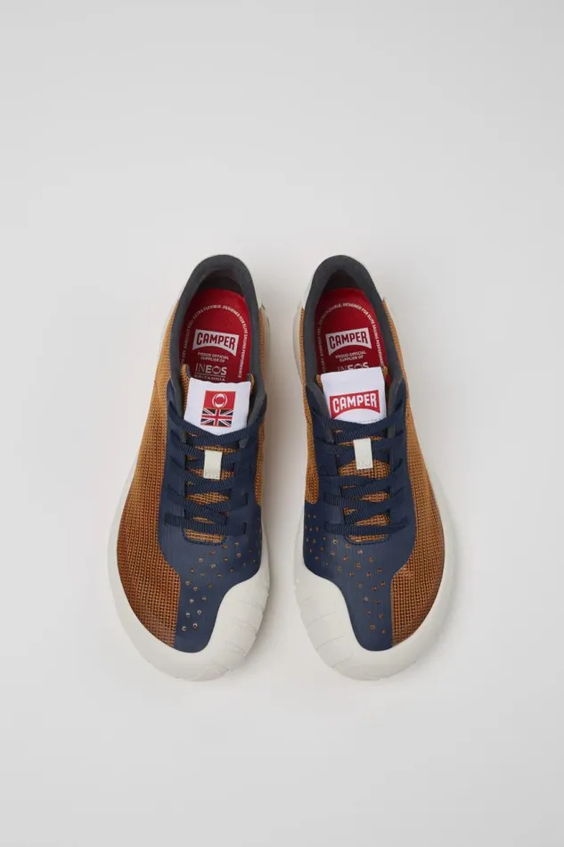 Women Camper Sneakers Camper X INEOS Britannia Multicolored Textile Sneakers Women Camper Sneakers Camper X INEOS Britannia Multicolored Textile Sneakers