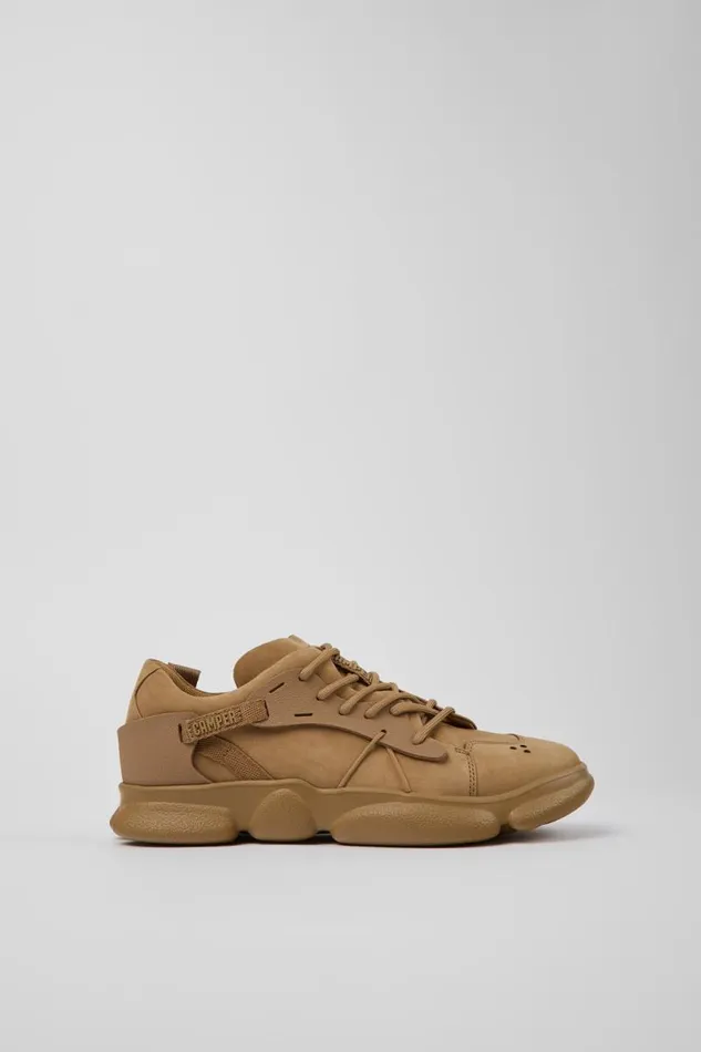 Women Camper Sneakers Karst Brown NubuckTextile Sneaker