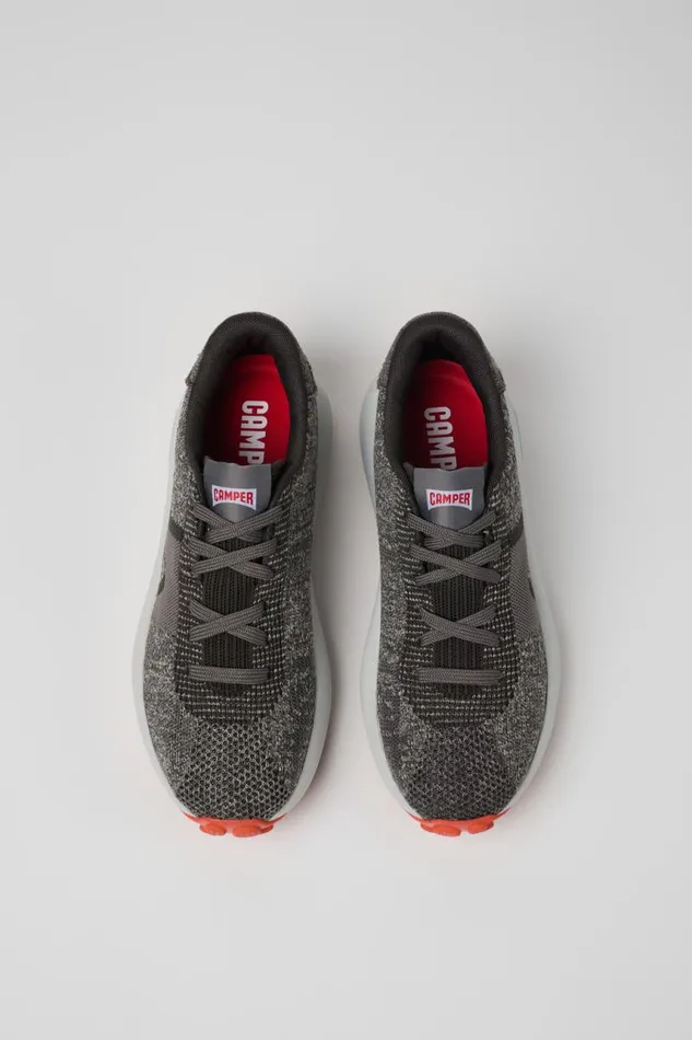 Women Camper Sneakers Pelotas Athens Gray Textile Sneaker