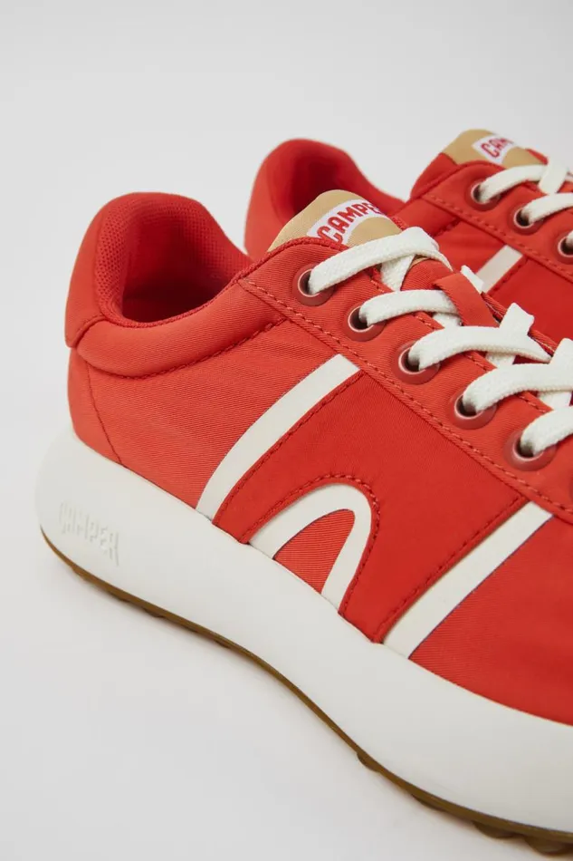 Women Camper Sneakers Pelotas Athens Red Textile Sneaker
