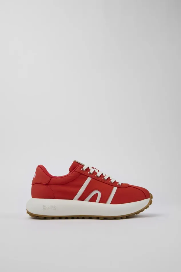 Women Camper Sneakers Pelotas Athens Red Textile Sneaker