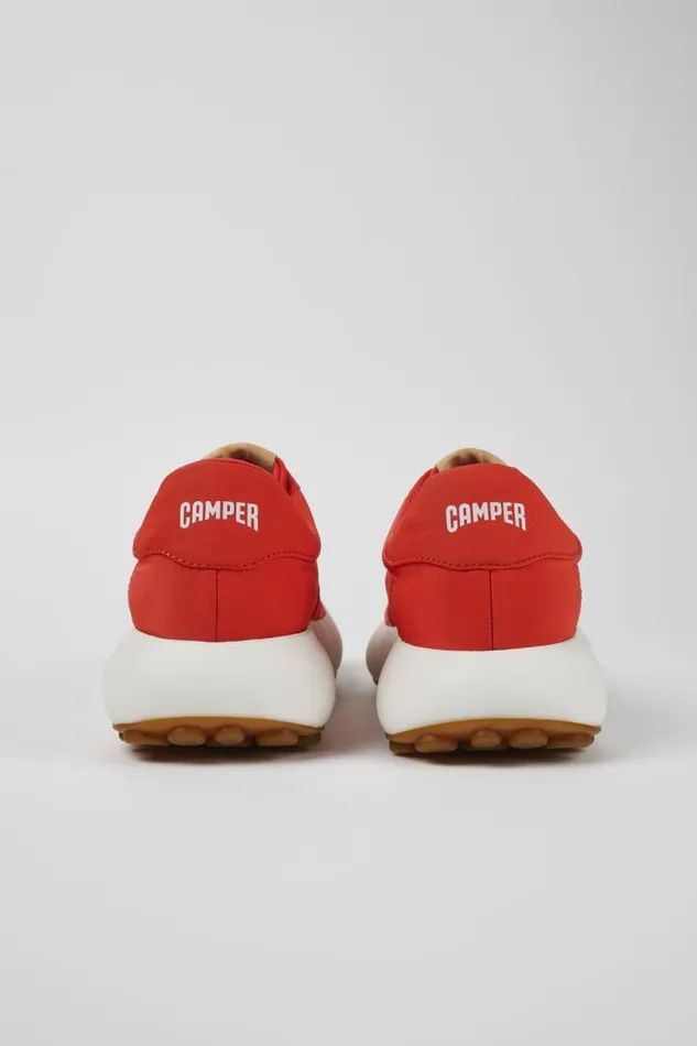 Women Camper Sneakers Pelotas Athens Red Textile Sneaker