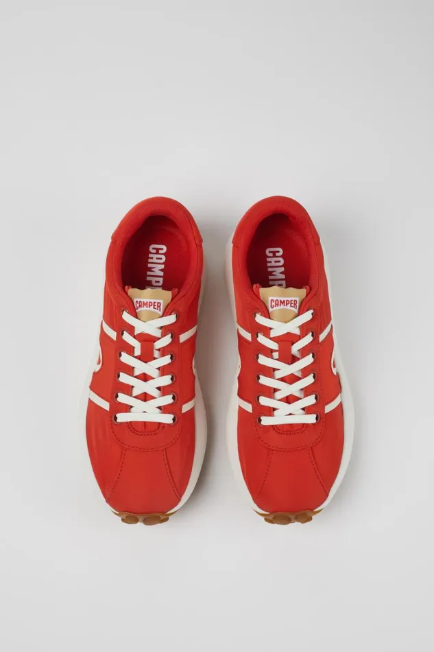 Women Camper Sneakers Pelotas Athens Red Textile Sneaker