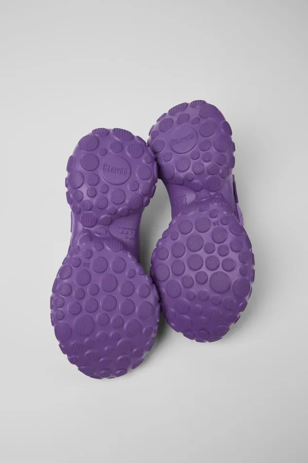 Women Camper Sneakers Pelotas Mars Purple TextileLeather Sneaker