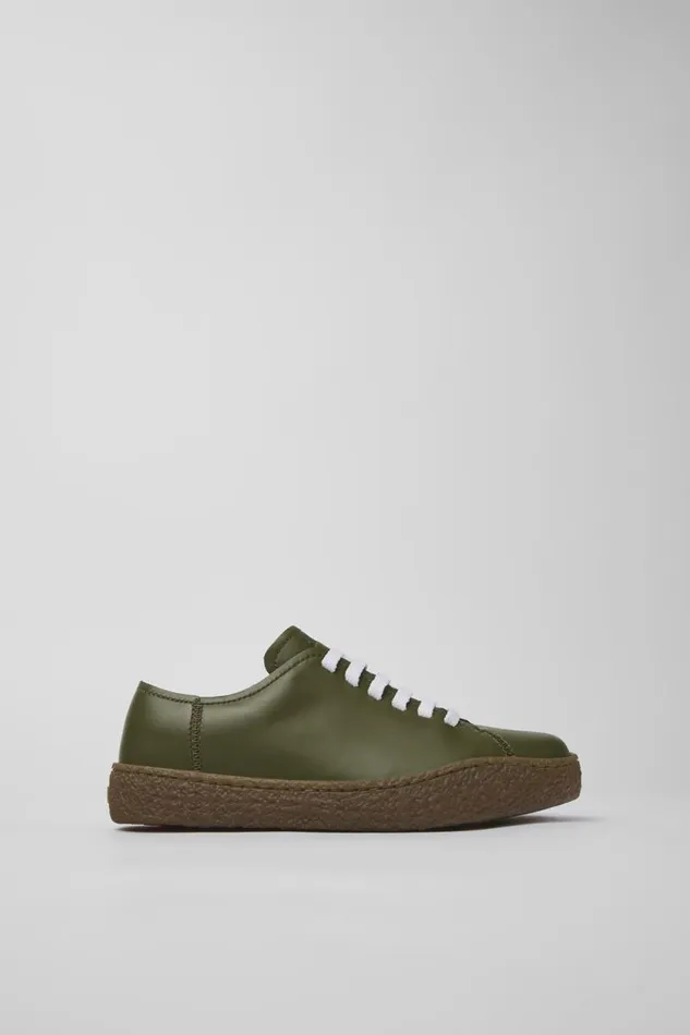 Women Camper Sneakers Peu Terreno Green Leather Sneaker Women Camper Sneakers Peu Terreno Green Leather Sneaker
