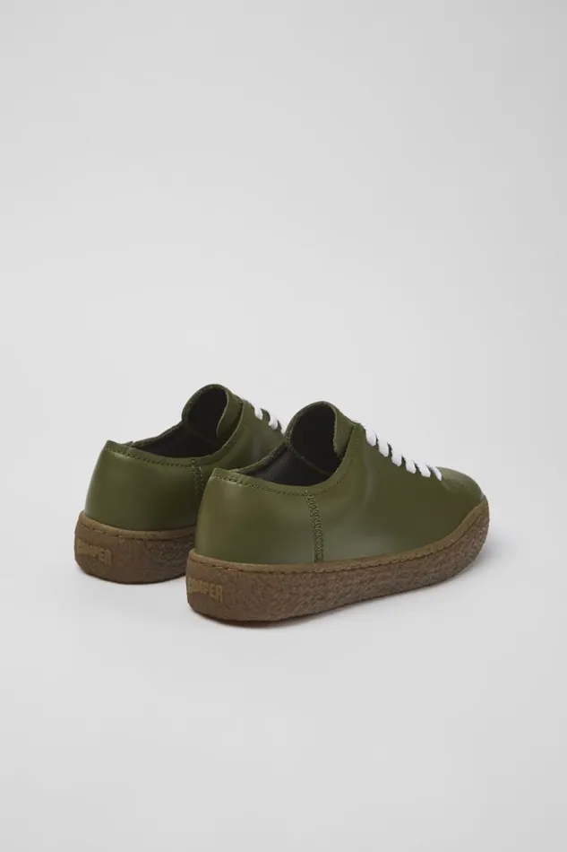 Women Camper Sneakers Peu Terreno Green Leather Sneaker Women Camper Sneakers Peu Terreno Green Leather Sneaker