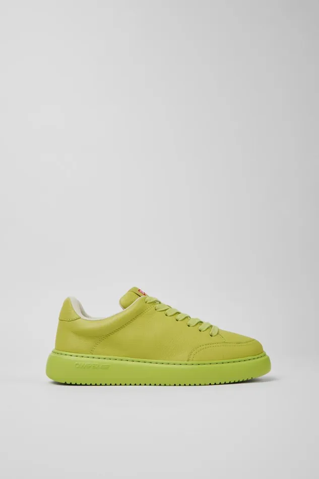 Women Camper Sneakers Runner K21 Green Leather Sneakers