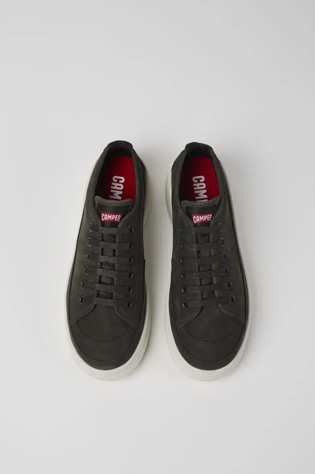 Women Camper Sneakers Runner Up Gray Leather Sneaker
