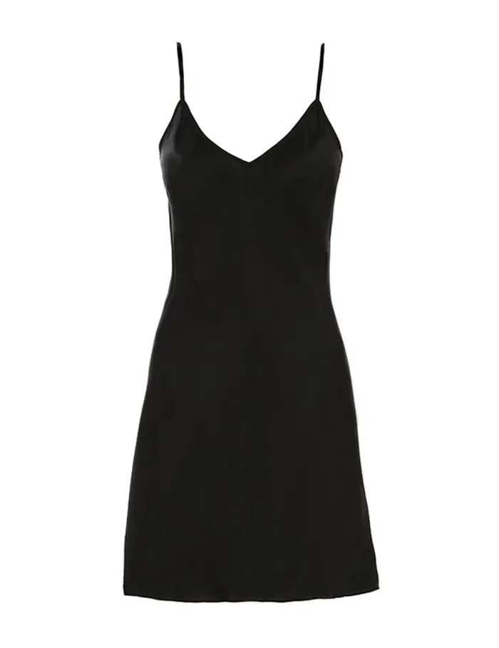 Women Clothing Zimmermann Harmony Bias Slip Dress Black Magnolia