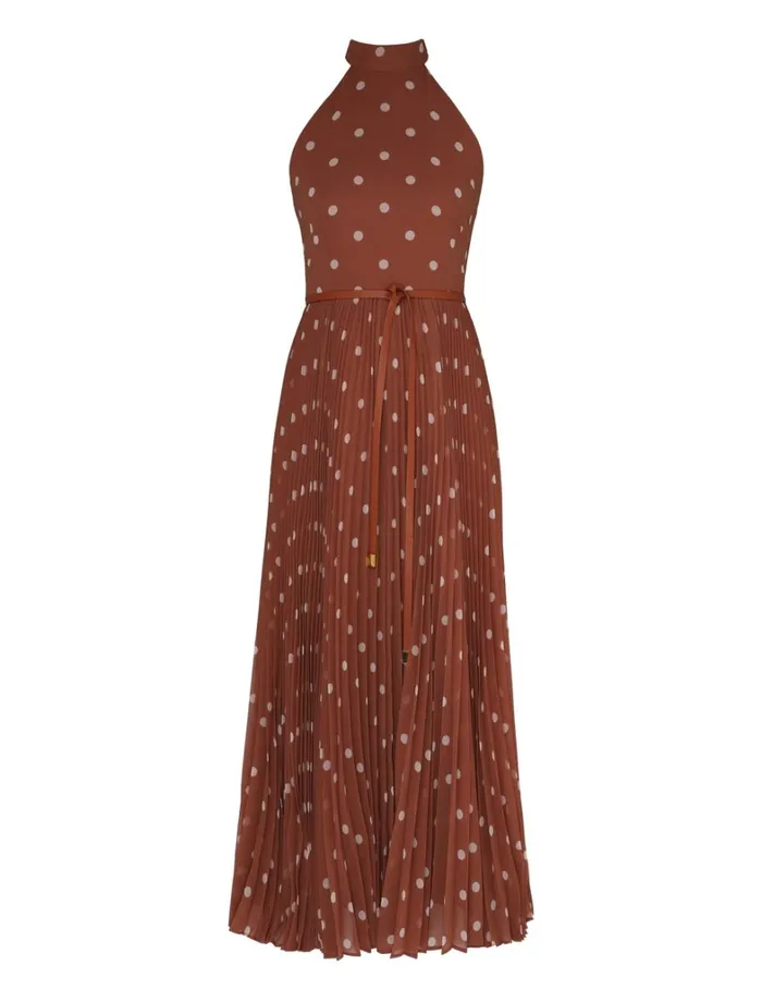 Women Clothing Zimmermann Sunray Picnic Dress Aragoncream Dot