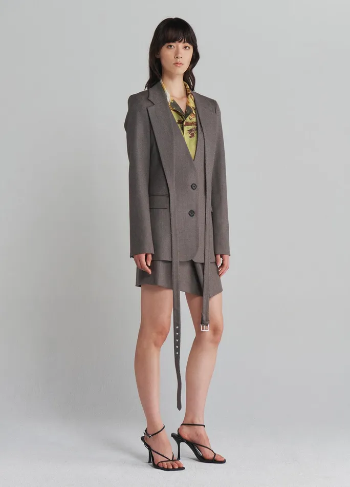 Women Criss Cross Front Jacket MONSE Jackets and Coats