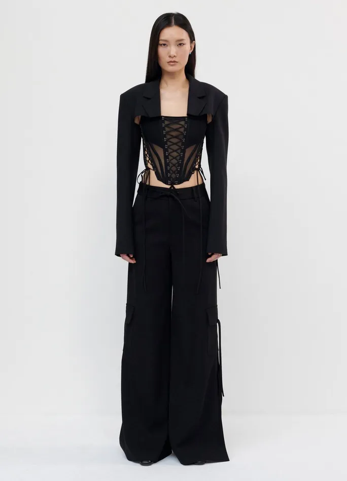 Women Cropped Jacket MONSE Jackets and Coats