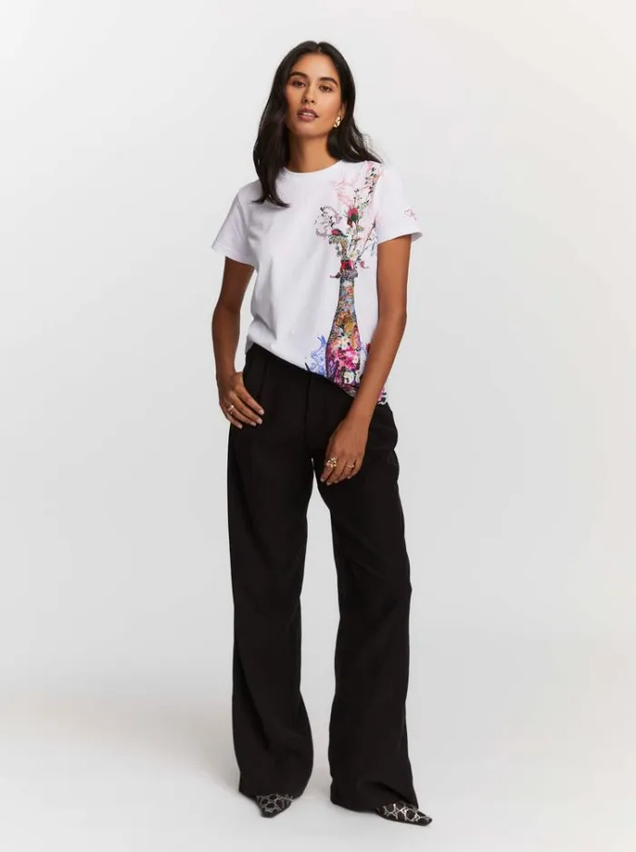 Women GARDEN PARTY TSHIRT White Robert Graham Tops