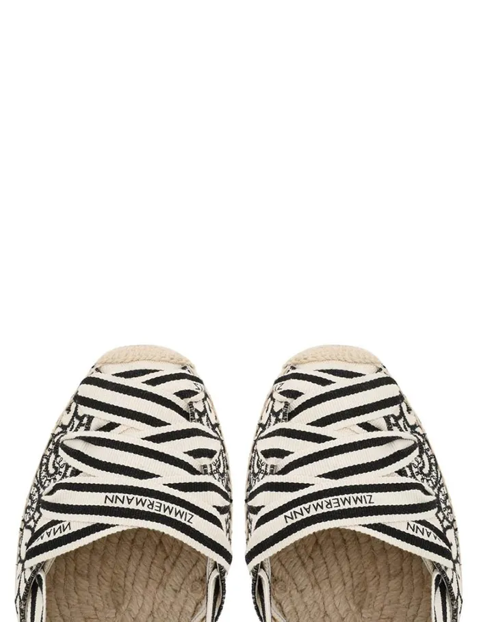Women Heels Zimmermann Zimmermann Sol Espadrille 95 Onyx