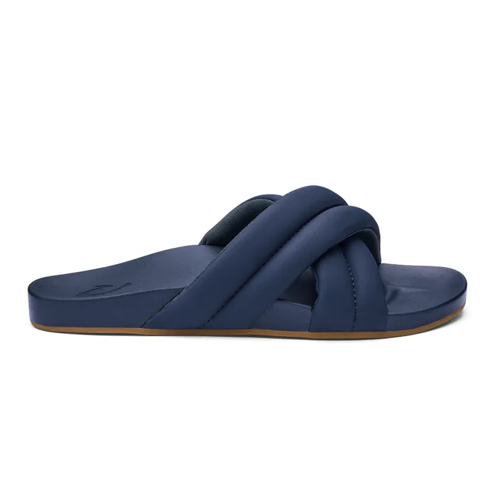 Women Hila Womens Puffy Slide Sandals Moonlit Ocean Olukai Slides