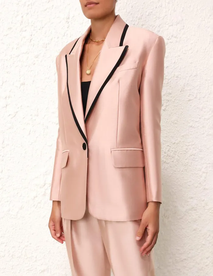 Women Jackets and Coats Zimmermann Matchmaker Tuxedo Jacket Blush