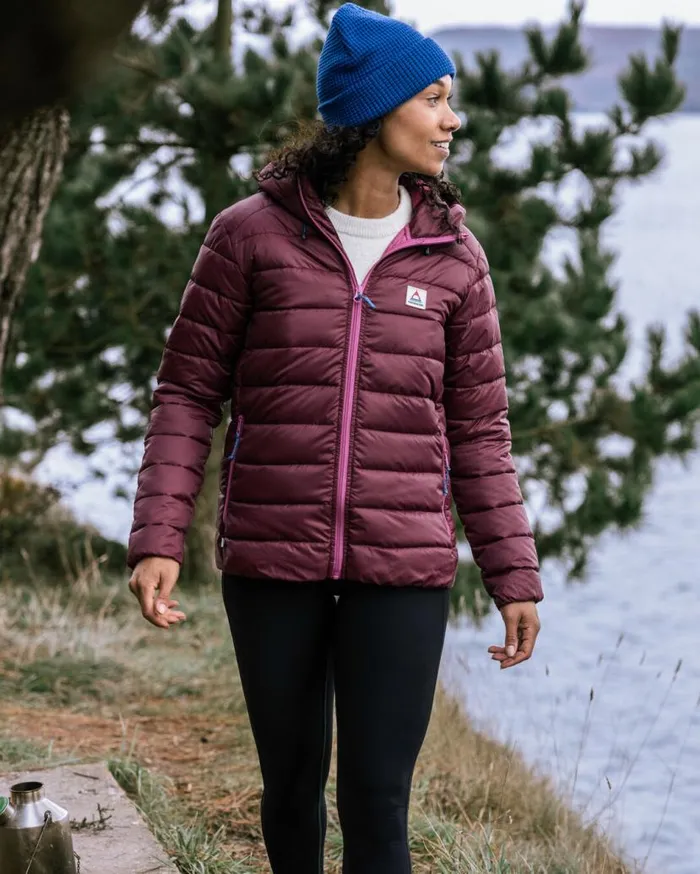 Women Jackets Passenger Pow Recycled 20 Insulated Jacket Wine Wine