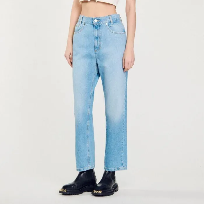 Women Jeans SANDRO Lowrise Straightleg Jeans Blue Jean Women Jeans SANDRO Lowrise Straightleg Jeans Blue Jean