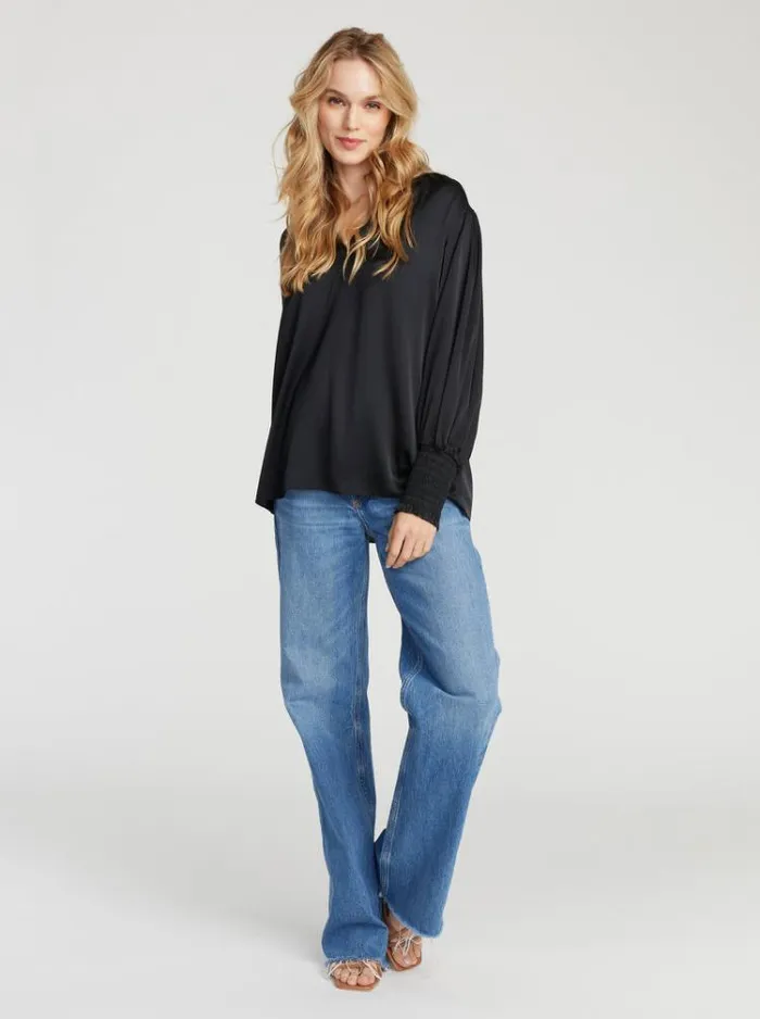 Women JORDYN BLOUSE Burgundy Robert Graham Tops